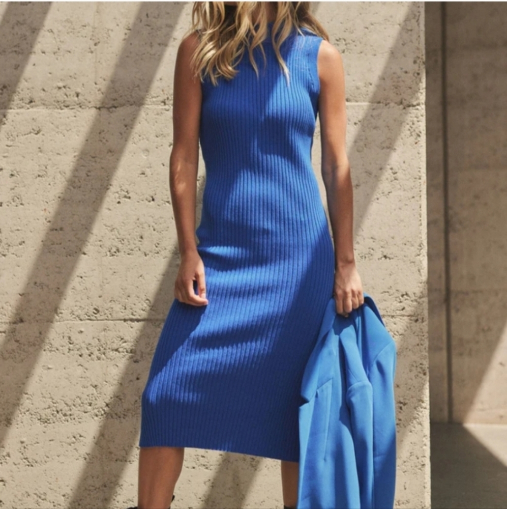 DECJUBA Jude Rib Knit Fitted Dress